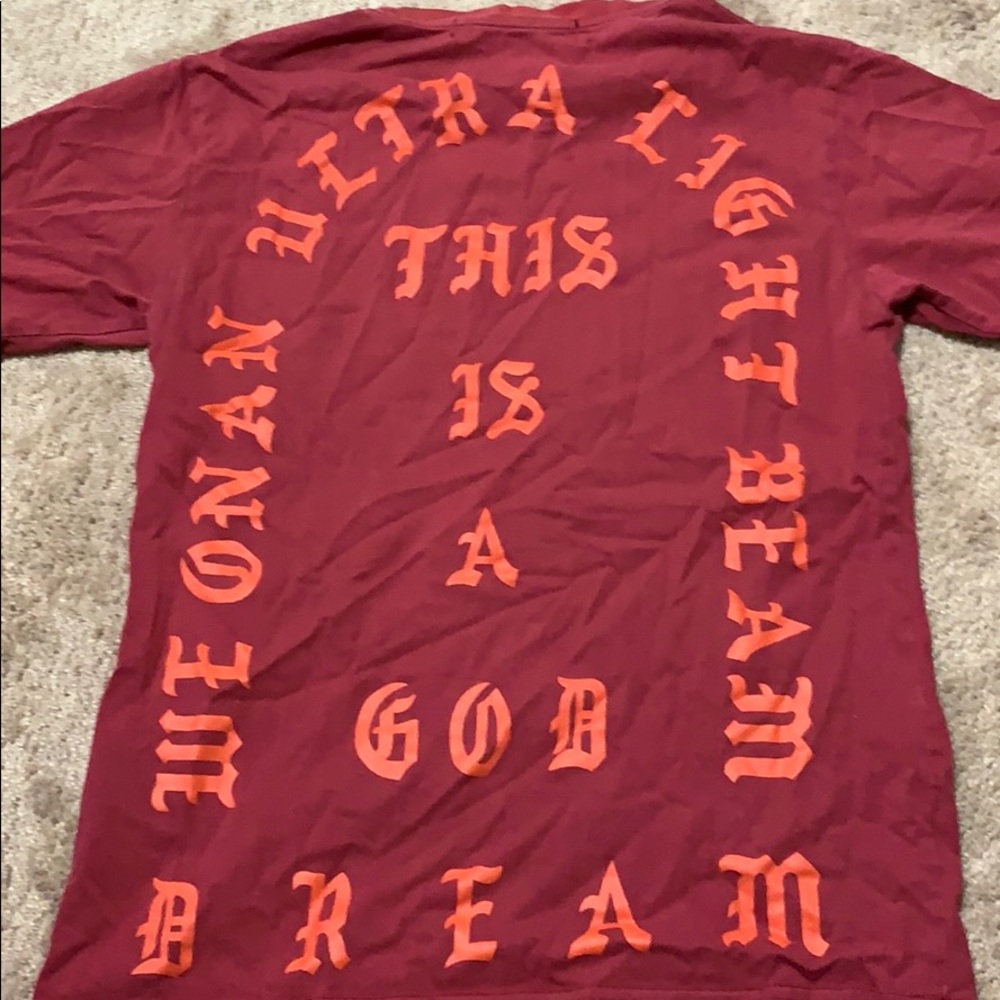 yeezy utralightbeam pablo tshirt